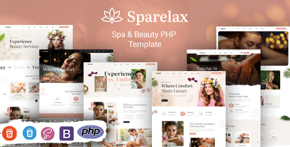 Sparelax - Spa & Beauty PHP Template