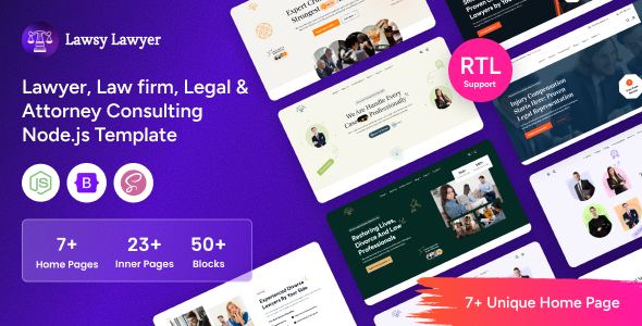 Lawsy - Node.js Lawyer Consulting Template
