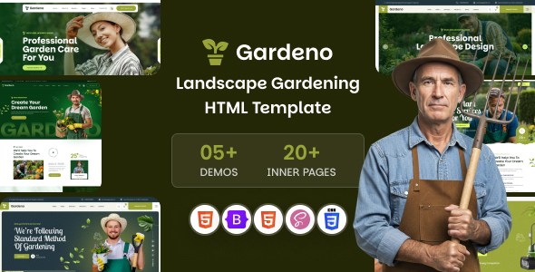 Gardeno - Gardening and Landscaping HTML Template