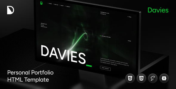 Davies - OnePage Personal Portfolio HTML Template