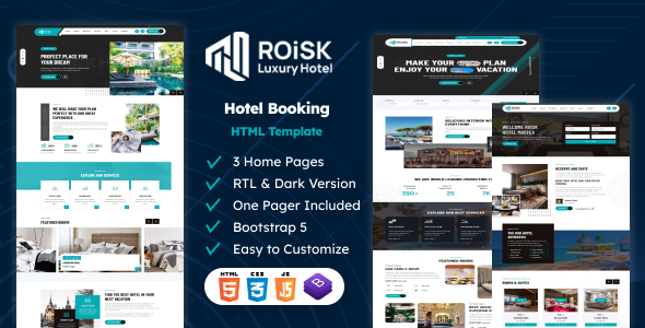 Roisk - Hotel Booking HTML Template