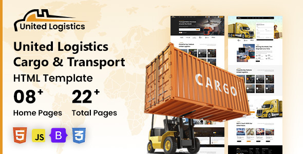 United Logistics – Modern Cargo & Transport HTML Template