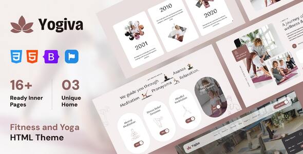 Yogiva - Fitness and Yoga HTML Template