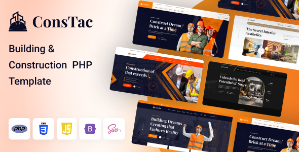 ConsTac - Php Construction & Building Template