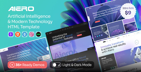 Aiero - AI Agency & Technology HTML Template