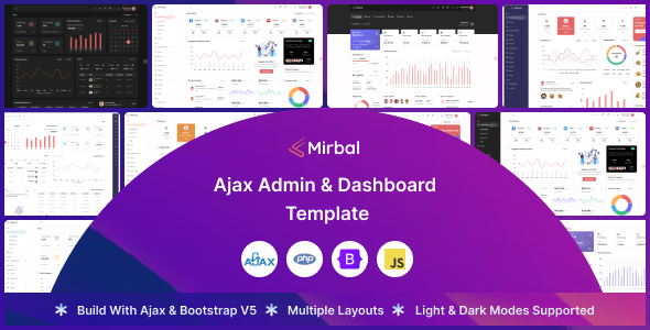 Mirbal - Ajax Admin & Dashboard Template