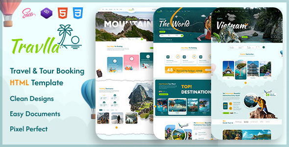 Travlla - Travel & Booking HTML Template