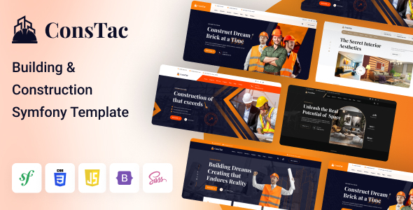 ConsTac - Construction & Building Symfony Template