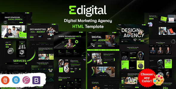 Edigital - Digital Marketing Agency HTML Template