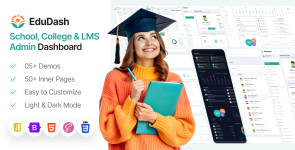 Edudash - Education Management Admin Dashboard Template