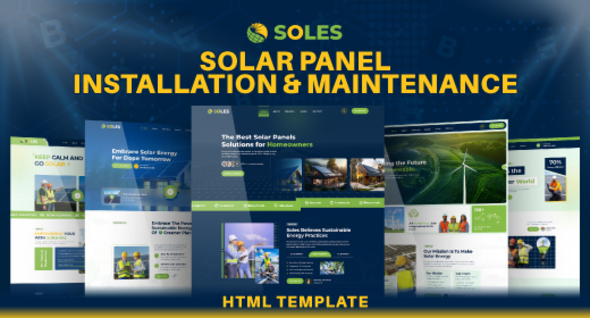 Soles - Solar Panel Installation & Maintenance Html Template