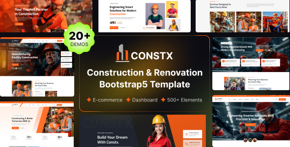 ConstX - Construction Building & Renovation HTML Template
