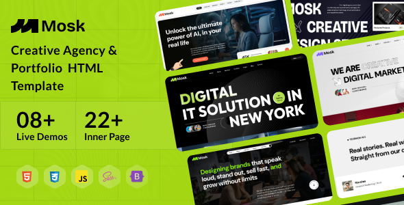 Mosk - Creative Agency & Portfolio HTML Template