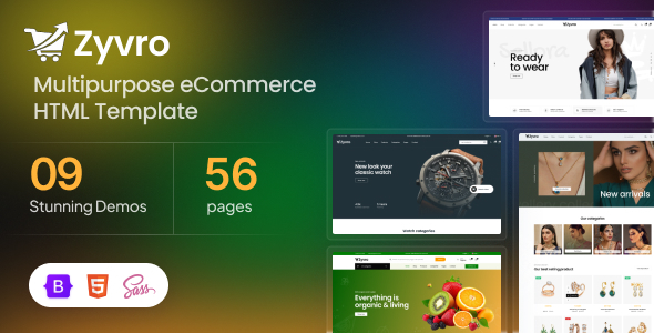 Zyvro – Multipurpose eCommerce HTML Template