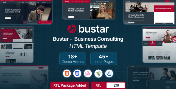Bustar – Business Consulting HTML Template