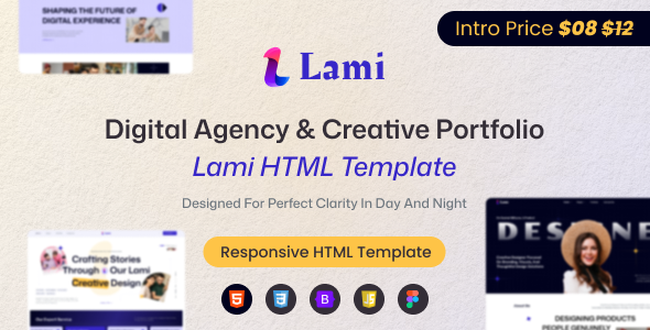 Lami – Digital Agency HTML Template