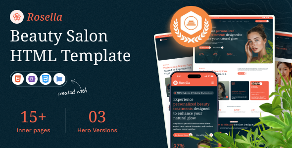 Rosella - Beauty Salon HTML Template