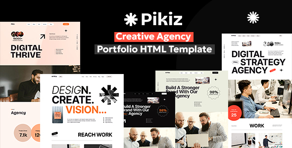 Pikiz – Creative Agency Portfolio HTML Template