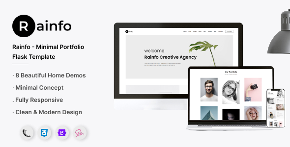 Rainfo - Agency and Portfolio Flask Template