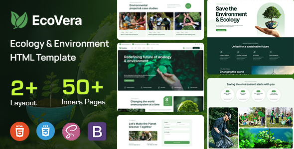 Ecovera - Ecology & Environment HTML Template