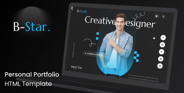 Personal Portfolio CV Resume HTML Template - Bran Star