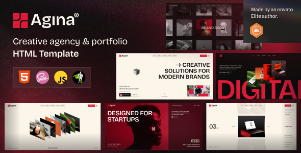 Agina - Creative Agency & Portfolio HTML5 Template