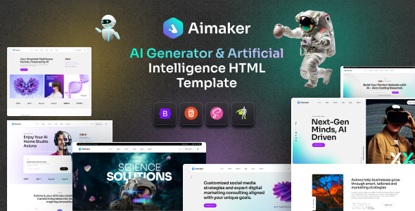 Aimaker - Ai Agency Technology HTML Template