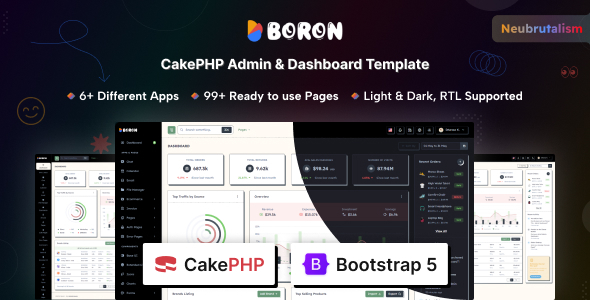 Boron - CakePHP Admin & Dashboard Template