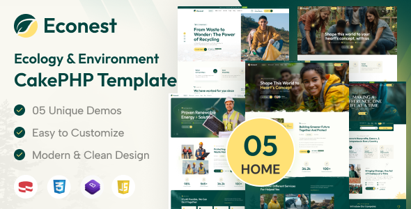 Econest - Ecology & Environment CakePHP Template