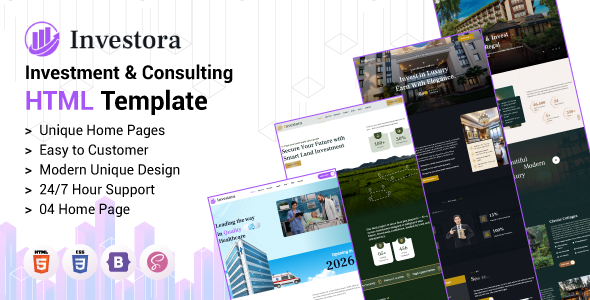 Investora - Investment & Consulting HTML Template