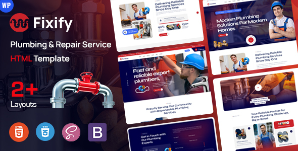 Fixify - Plumber & Handyman Repair HTML Template