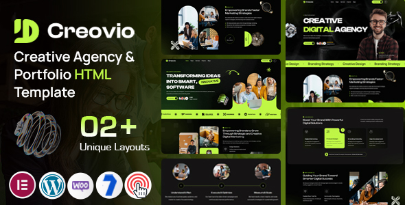 Creovio - Creative Agency & Portfolio HTML Template