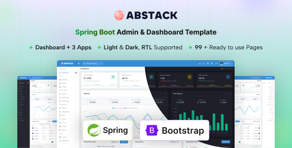 Abstack - Spring Boot Admin & Dashboard Template