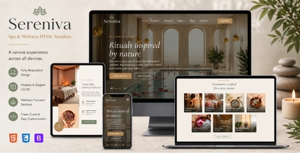 Sereniva — Spa & Wellness HTML Template