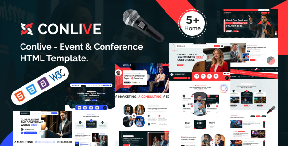 Conlive – Event & Conference HTML Template