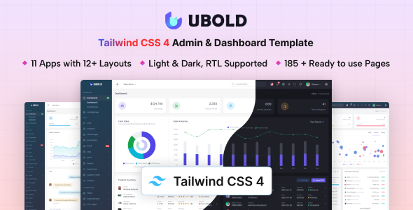 UBold - Multipurpose Tailwind CSS Admin & Dashboard Template
