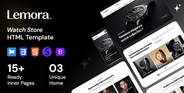 Lemora - Watch Store HTML Template