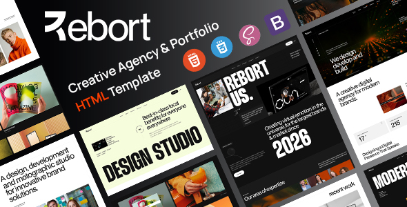 Rebort - Creative Agency & Portfolio HTML Template