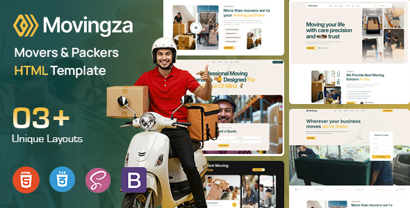 Movingza - Movers & Packers HTML Template