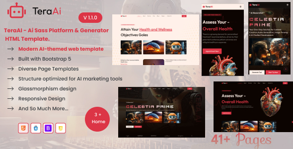 TeraAI - Ai Sass Platform & Generator HTML Template