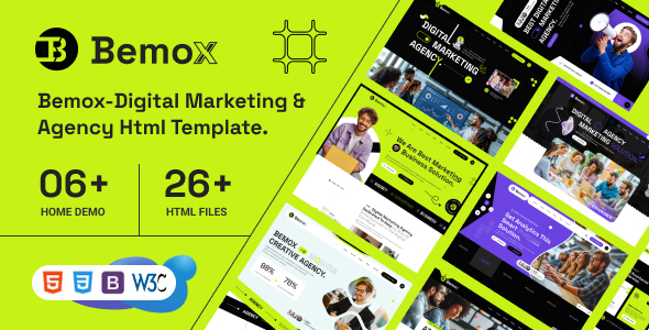 Bemox – Digital Marketing & Agency HTML Template