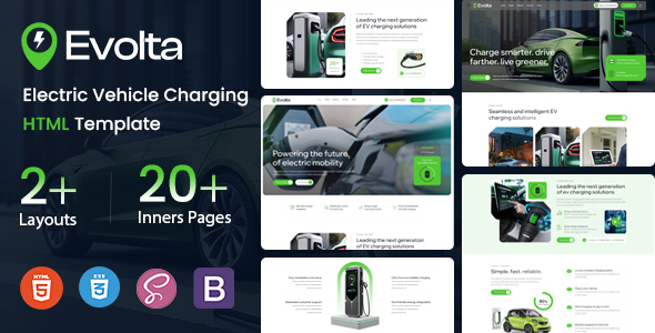 Evolta - Electric Vehicle Charging Station HTML Template