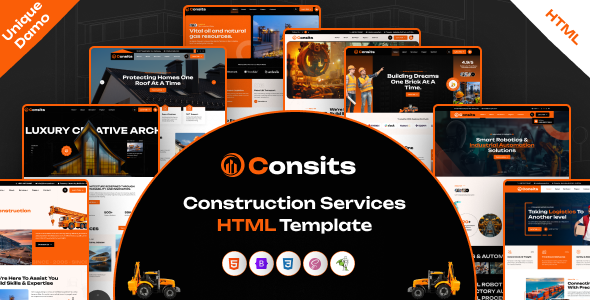 Consits - Construction & Industrial HTML Template