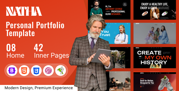 Natha – Personal Portfolio HTML Template