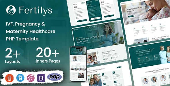 Fertilys – IVF, Pregnancy & Maternity Healthcare PHP Template
