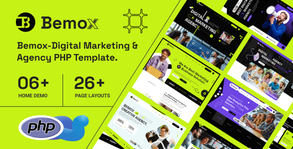 Bemox – Digital Marketing & Agency PHP Template