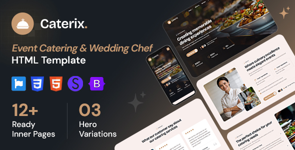 Caterix - Event Catering & Wedding Chef HTML Template