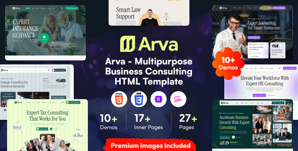 Arva - Multipurpose Business Consulting  HTML Template