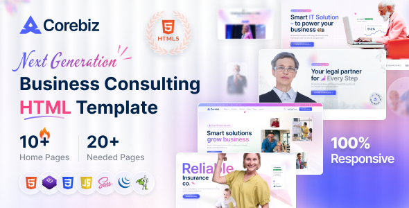 Corebiz – Business Consulting HTML Template