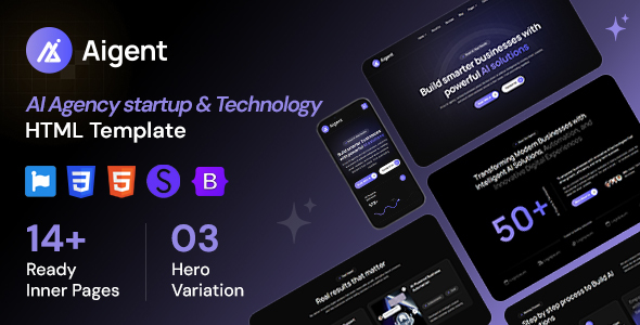 Aigent - AI Agency & Technology HTML Template